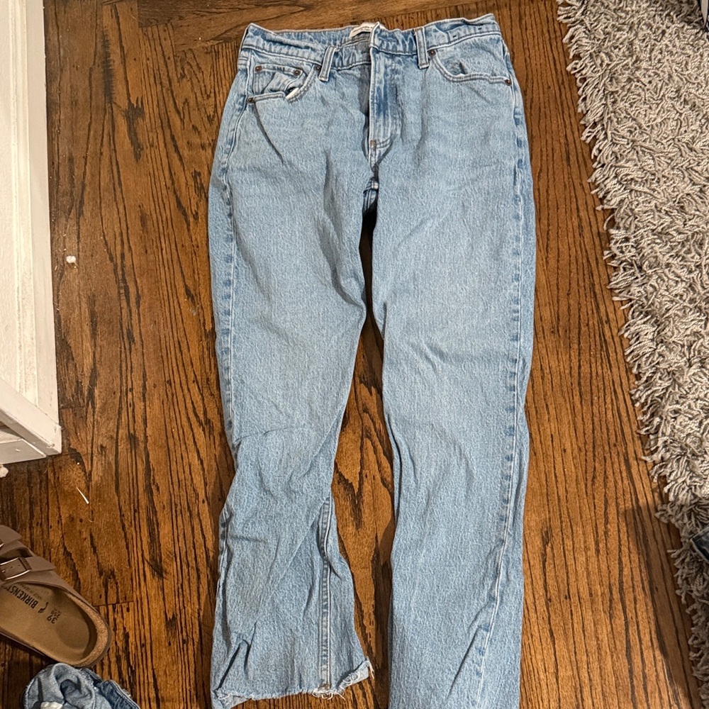 Abercrombie & Fitch Light Blue Straight Leg Jeans